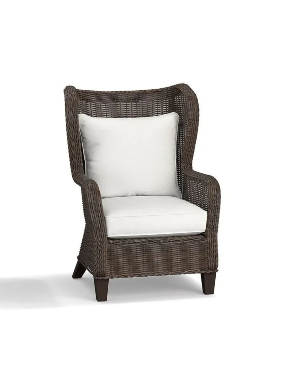 POTTERY BARN Sunbrella Torrey Wingback Chair OUTDOOR SLIPCOVER Aqua NIP NEW